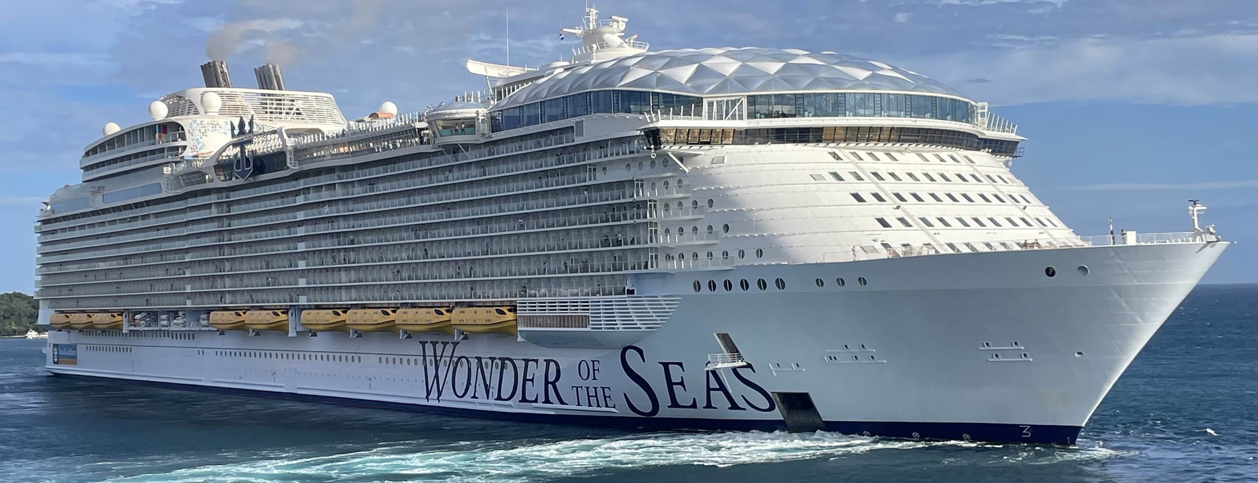 Wonder of the Seas, the Royal Caribbean ship sailing in the prize weekend